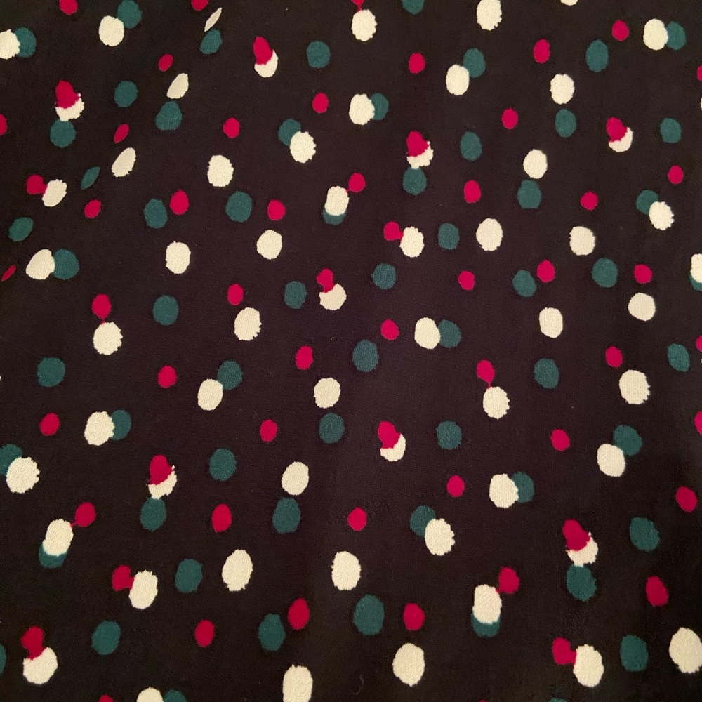 Womens Leota Twilight Dot Rainforest Wrap Dress | Color: Black/multi | Size: XXL - Picture 3 of 4